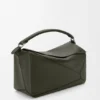 Grosse Puzzle-Tasche aus geschmeidigem genarbtem Kalbsleder Grosse Puzzle-Tasche aus geschmeidigem genarbtem Kalbsleder