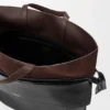 Grosse Switch-Tasche aus Papierkalbsleder und Wildleder Grosse Switch-Tasche aus Papierkalbsleder und Wildleder