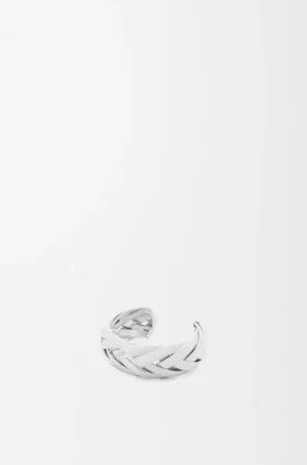 Grosser geflochtener Armreif aus Sterlingsilber
