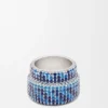 Grosser Pavé-Ring aus Sterlingsilber und Kristallen Grosser Pavé-Ring aus Sterlingsilber und Kristallen
