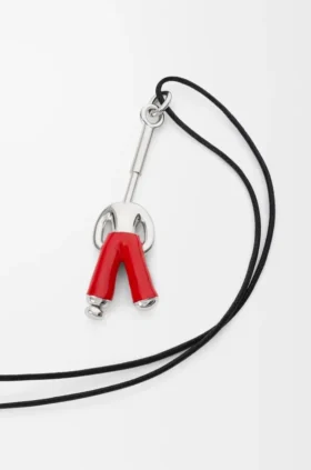 Halskette «Standing Acrobat» aus Sterlingsilber und Emaille