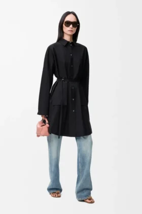 Hemdkleid aus Seide und Baumwolle