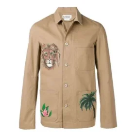 Herren-Jacke von loewe mit Print, braun, H2198210Ib-2140