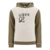 Herren-Kapuzenpullover mit Kordelzug und loewe-Stickerei, Khaki, H526341X94-3962