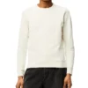 Herren Loewe Anagram-Logo bestickter Baumwollpullover, cremeweiss H526341Xa1-2370