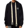 Herren» loewe Anagramm bestickte Kapuzen-Langarm-Bluse, marineblau, H6109700Si-5110