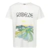 Herren Loewe Baumwoll-Kurzarm-T-Shirt mit Aquarell-Print, weiss H6109831Pc-2100