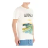 Herren Loewe Baumwoll-Kurzarm-T-Shirt mit Aquarell-Print, weiss H6109831Pc-2100