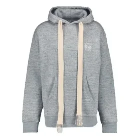 Herren-loewe-Hoodie mit Anagramm-Stickerei, langärmelig, grau, H6109701Si