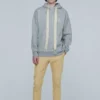 Herren-loewe-Hoodie mit Anagramm-Stickerei, langärmelig, grau, H6109701Si