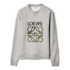 Herren loewe Pullover aus Baumwolle mit gesticktem Anagramm-Logo, grau H526341Xa1-1440