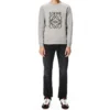 Herren loewe Pullover aus Baumwolle mit gesticktem Anagramm-Logo, grau H526341Xa1-1440