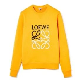 Herren-Pullover aus Baumwolle mit gesticktem loewe-Anagramm-Logo, orange, H526341Xa1-9100