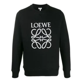 Herren-Pullover mit loewe-Markenlogo-Aufdruck, schwarz, H6109900Cr-1100