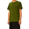 Herren-T-Shirt von loewe Anagram Classic, bestickt, Baumwolle, Rundhalsausschnitt, kurze Ärmel, grün, H6109230Cr-4160