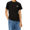 Herren-T-Shirt von Loewe Anagram Classic, bestickt, Baumwolle, Rundhalsausschnitt, kurze Ärmel, schwarz H6109230Cr-1100