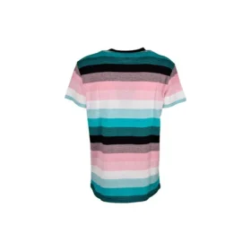 Herren-T-Shirt von loewe aus Baumwolle mit Streifen und gesticktem Logo, kurzärmelig, H6109950Pc-9990