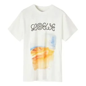 Herren-T-Shirt von loewe mit Aufdruck, kurzärmelig, weiss H6299980Pc-2100