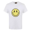 Herren-T-Shirt von loewe mit aufgedrucktem lächelndem Gesicht aus reiner Baumwolle, kurzärmelig, weiss H616341X87-2100