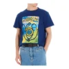 Herren-T-Shirt von loewe mit Augendruck, kurzärmelig, blau H6109822Pc-5130