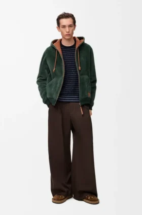 Hoodie aus Shearling