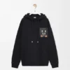 Hoodie in lockerer Passform aus Baumwolle