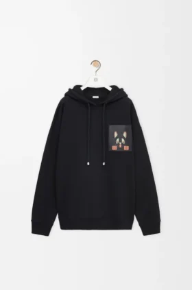 Hoodie in lockerer Passform aus Baumwolle