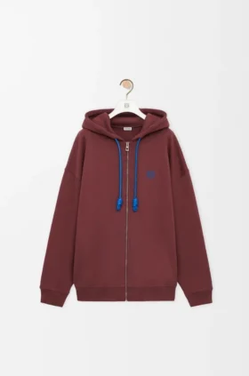 Hoodie mit Reissverschluss aus Baumwolle