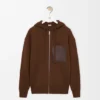 Hoodie mit Reissverschluss aus Wolle Hoodie mit Reissverschluss aus Wolle