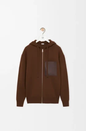 Hoodie mit Reissverschluss aus Wolle