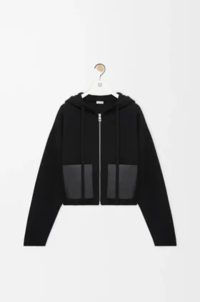 Hoodie mit Reissverschluss aus Wolle