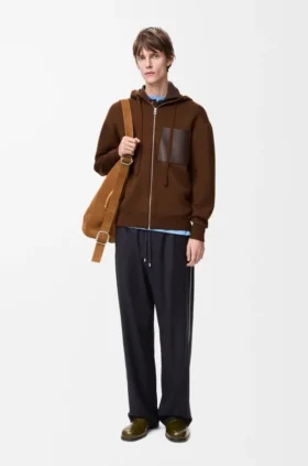 Hoodie mit Reissverschluss aus Wolle