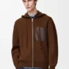 Hoodie mit Reissverschluss aus Wolle Hoodie mit Reissverschluss aus Wolle