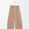 Hose mit geradem Bein aus Nappa-Lammleder Hose mit geradem Bein aus Nappa-Lammleder