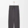 Hose mit Kordelzug aus Baumwolle und Seide Hose mit Kordelzug aus Baumwolle und Seide