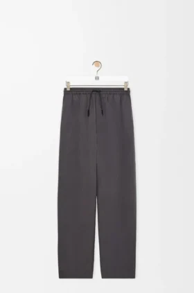 Hose mit Kordelzug aus Baumwolle und Seide Hose mit Kordelzug aus Baumwolle und Seide