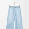 Hose mit Kordelzug aus Denim Hose mit Kordelzug aus Denim