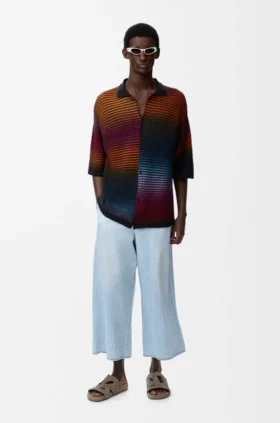 Hose mit Kordelzug aus Denim
