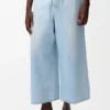 Hose mit Kordelzug aus Denim Hose mit Kordelzug aus Denim