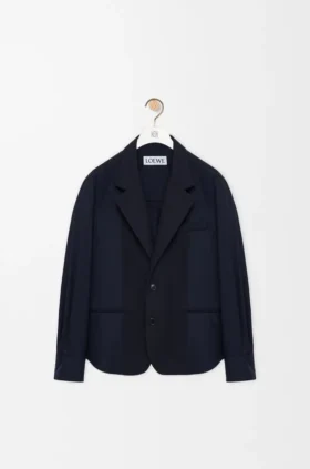 Hybrid-Jacke aus Baumwolle und Wolle