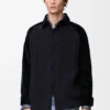 Hybrid-Overshirt aus Baumwolle und Wolle Hybrid-Overshirt aus Baumwolle und Wolle
