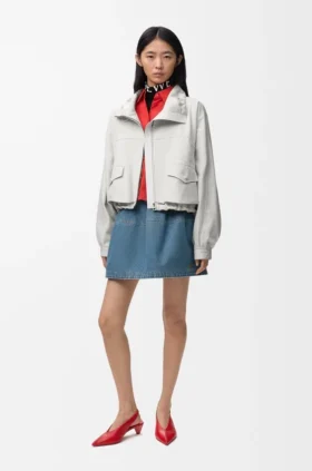 Jacke aus Baumwolle und Seide