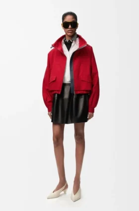 Jacke aus Baumwolle und Seide