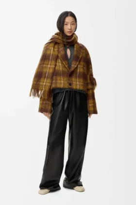 Jacke aus einer Mohair-Woll-Mischung