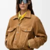 Jacke aus Ziegenveloursleder Jacke aus Ziegenveloursleder