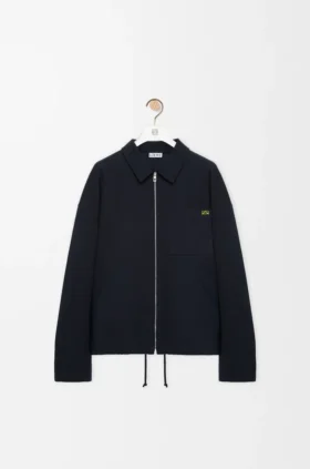 Jacke mit Reissverschluss aus Baumwolle