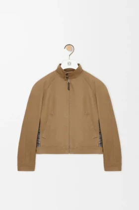 Jacke mit Reissverschluss aus Baumwolle