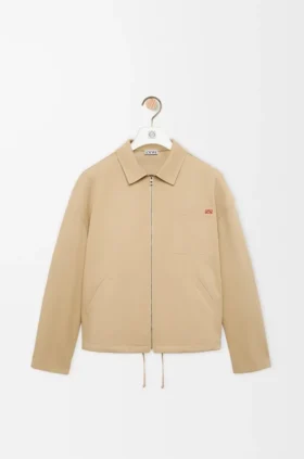 Jacke mit Reissverschluss aus Baumwolle