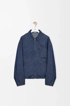 Jacke mit Reissverschluss aus Baumwolle
