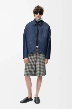 Jacke mit Reissverschluss aus Baumwolle